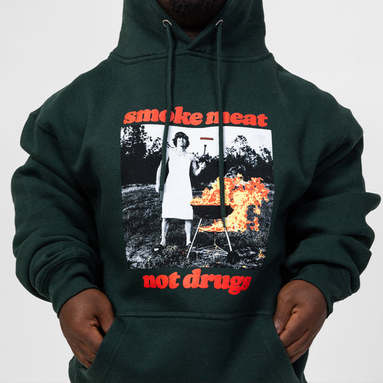 Smoke Meat Not Drugs Forest Hoodie