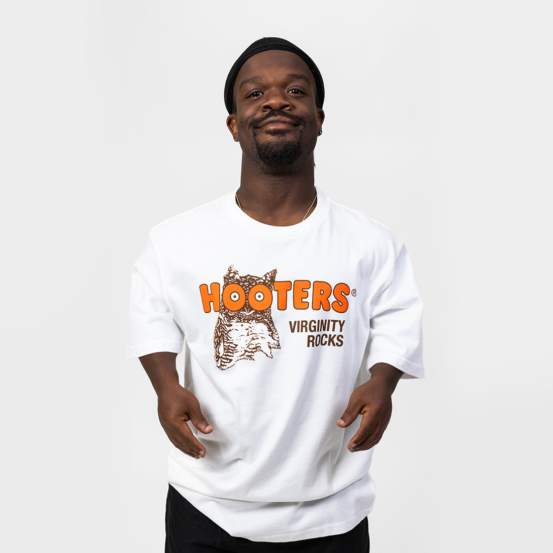 Virginity Rocks x Hooters White Tee