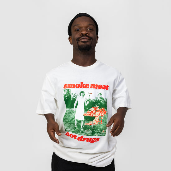 Smoke Meat Not Drugs Natural Tee