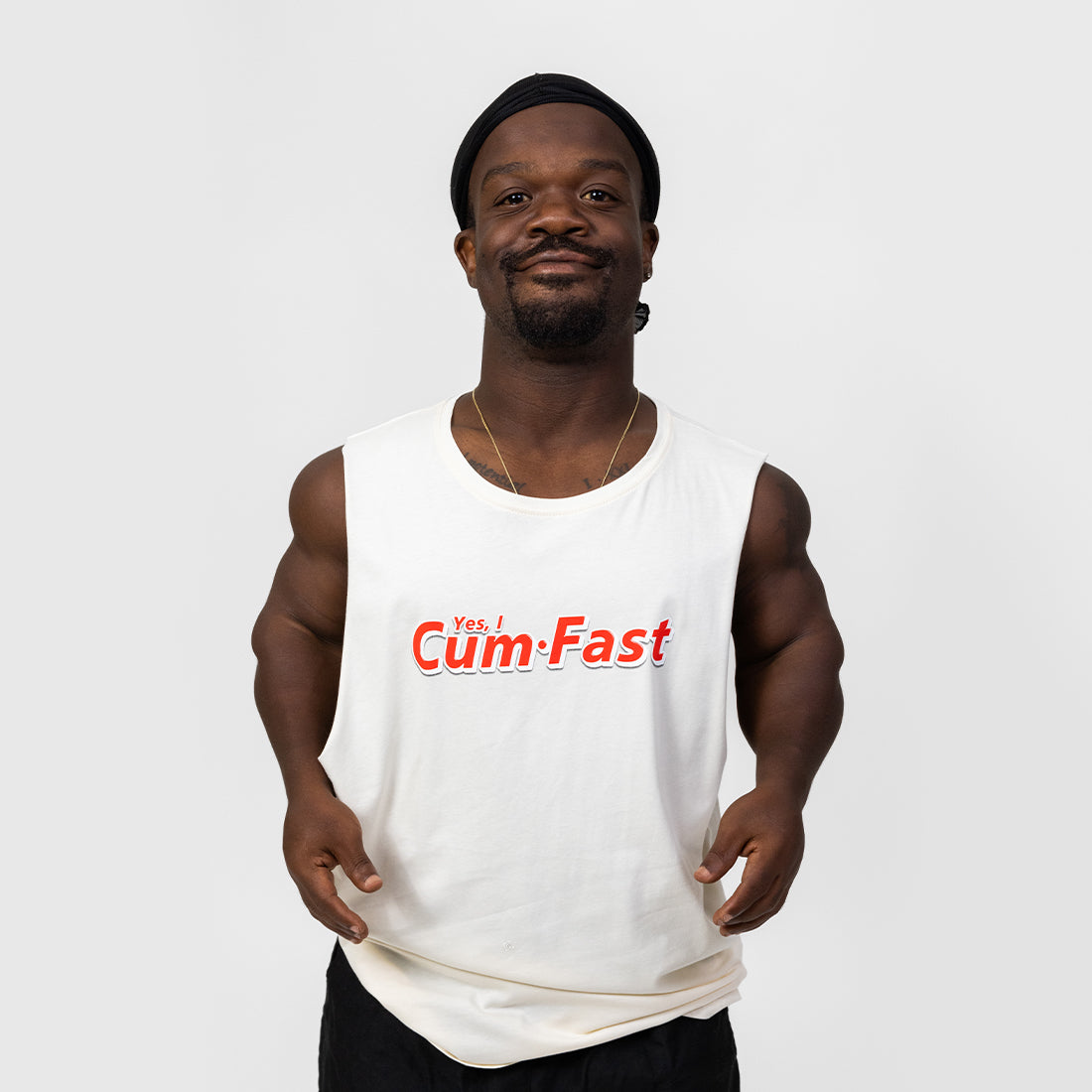 Cum Fast Natural Sleeveless Tank