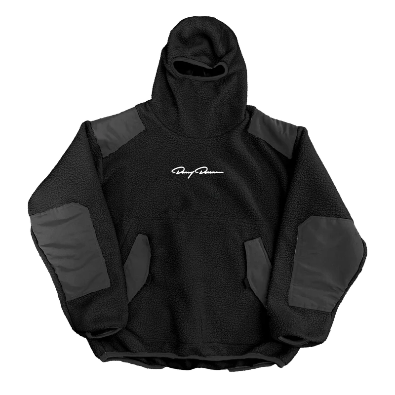 Signature Balaclava Black Sherpa Hoodie