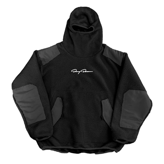 Signature Balaclava Black Sherpa Hoodie