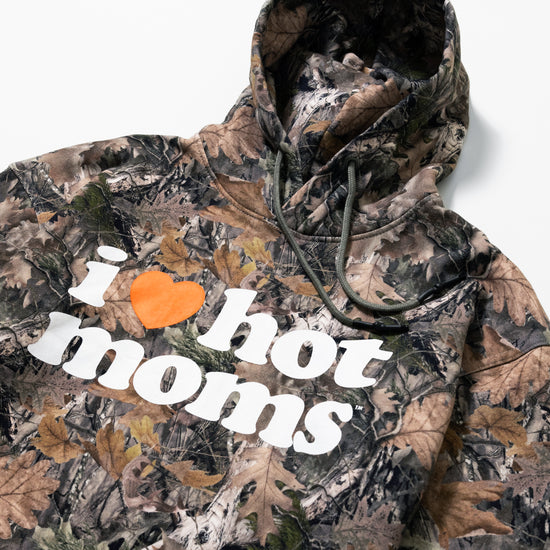 I Heart Hot Moms Camo Hoodie