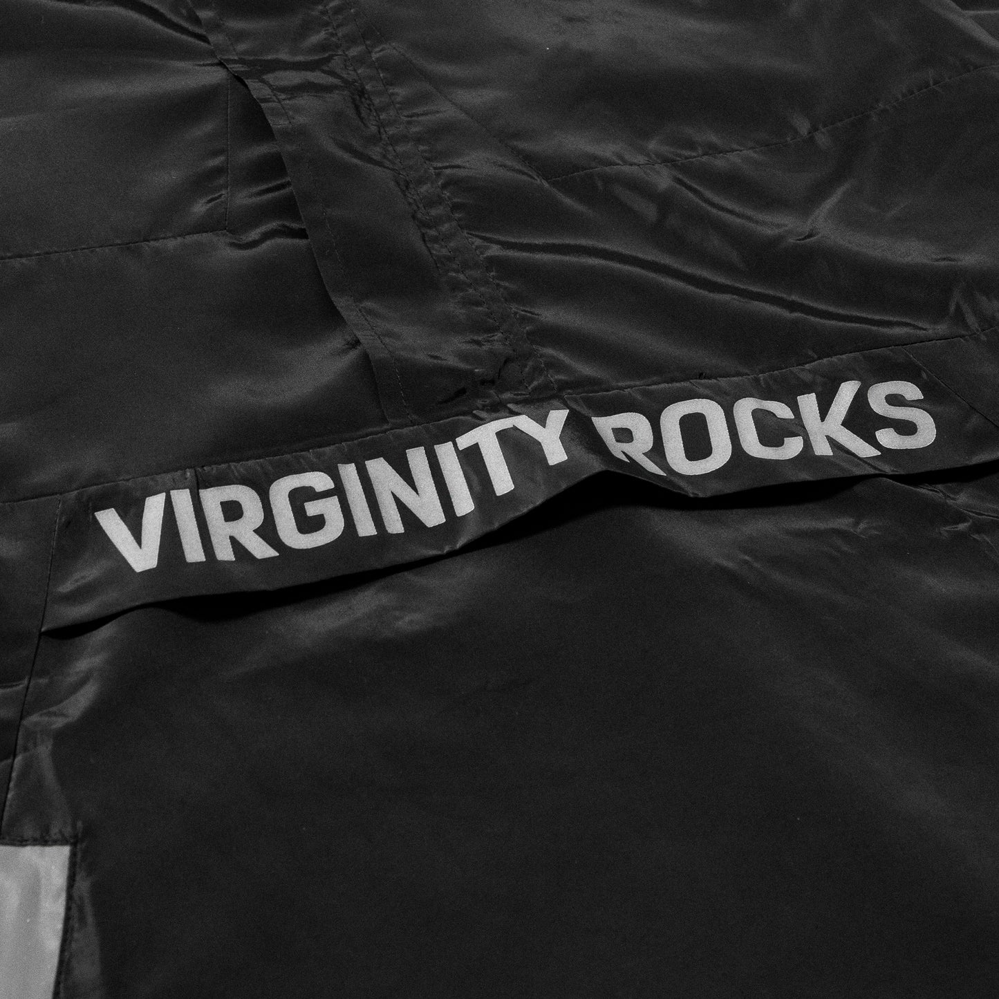 Virginity Rocks Black Windbreaker