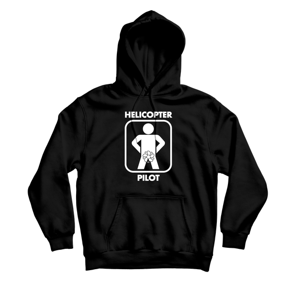 Helicopter Pilot Black Hoodie