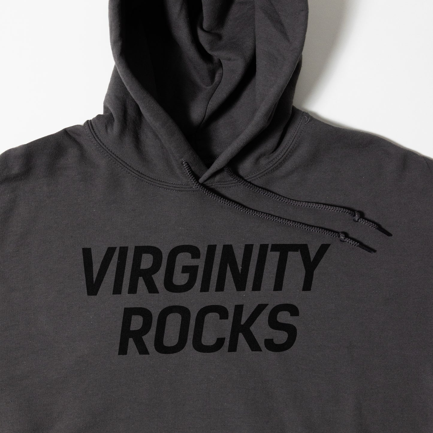 Virginity Rocks Silver Hoodie