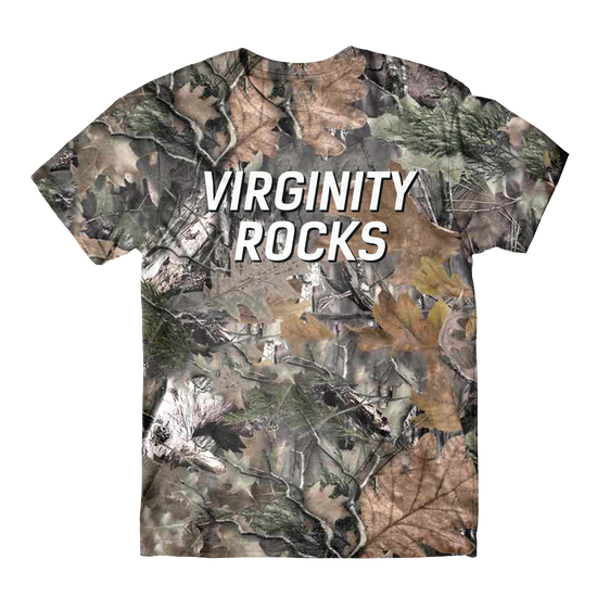 Virginity Rocks Camo Tee