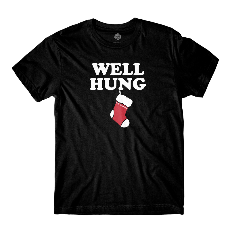 Well Hung Black Tee