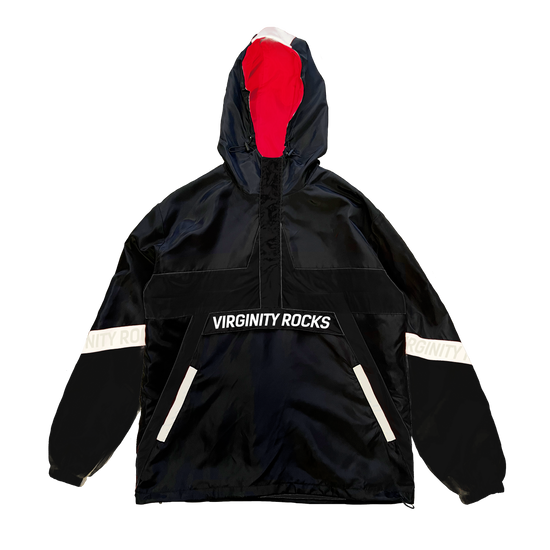 Virginity Rocks Black Windbreaker